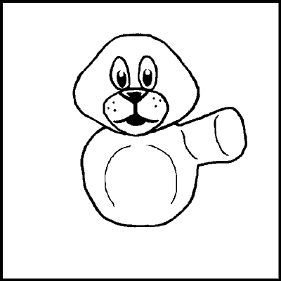 one of a possible 89 variations of an incomplete teddybear