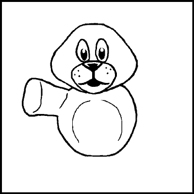 one of a possible 89 variations of an incomplete teddybear