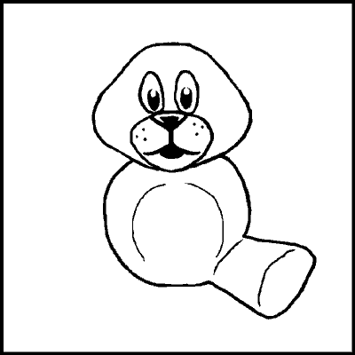 one of a possible 89 variations of an incomplete teddybear