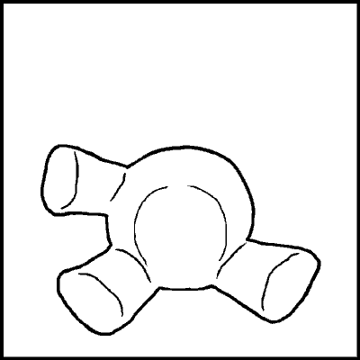 one of a possible 89 variations of an incomplete teddybear