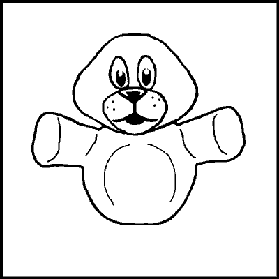 one of a possible 89 variations of an incomplete teddybear