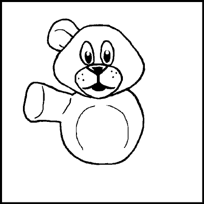 one of a possible 89 variations of an incomplete teddybear