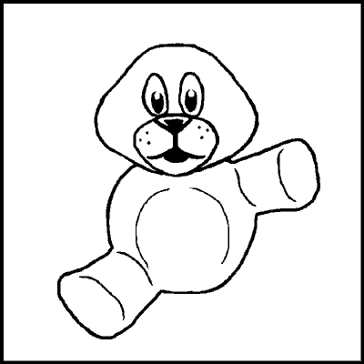 one of a possible 89 variations of an incomplete teddybear