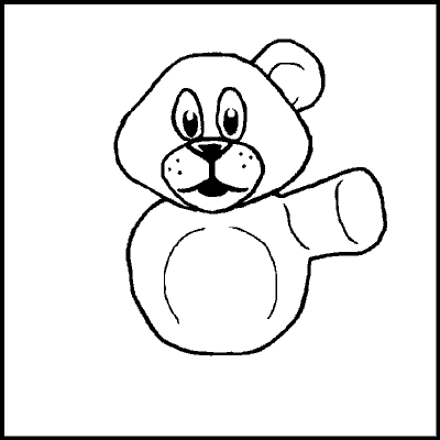 one of a possible 89 variations of an incomplete teddybear