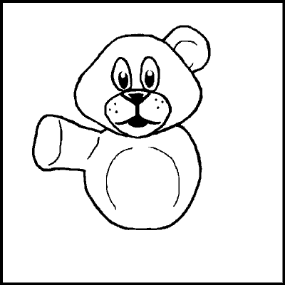 one of a possible 89 variations of an incomplete teddybear