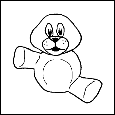 one of a possible 89 variations of an incomplete teddybear