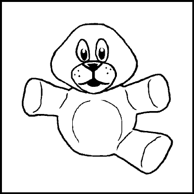 one of a possible 89 variations of an incomplete teddybear