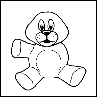 one of a possible 89 variations of an incomplete teddybear